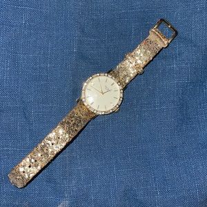 Kate spade glitter gold watch